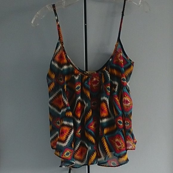 Show Me Your MuMu M Crop Top Tribal Print - Picture 2 of 8